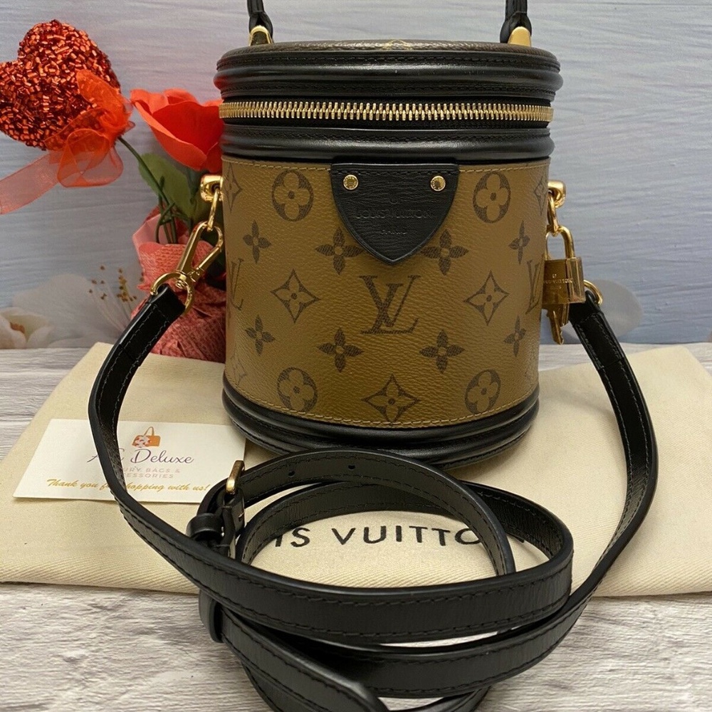 Louis Vuitton Monogram Reverse Canvas Black Cannes Purse (FL4178)